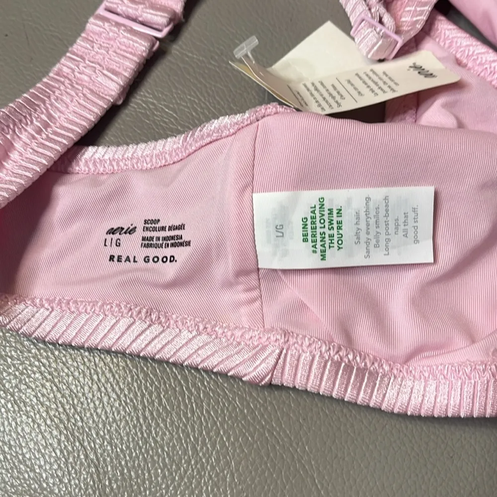 Aerie ribbed shiny Swim Top new - Image 5