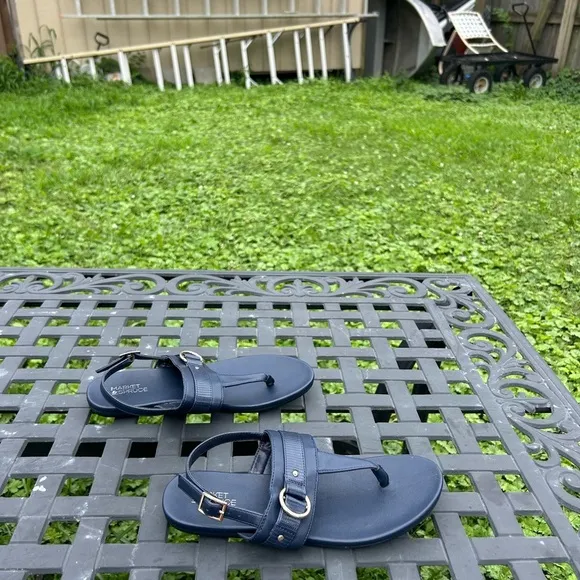 Market & Spruce Tarah Double Band Sandals - Brand‎ New navy blue size 6 - Image 2