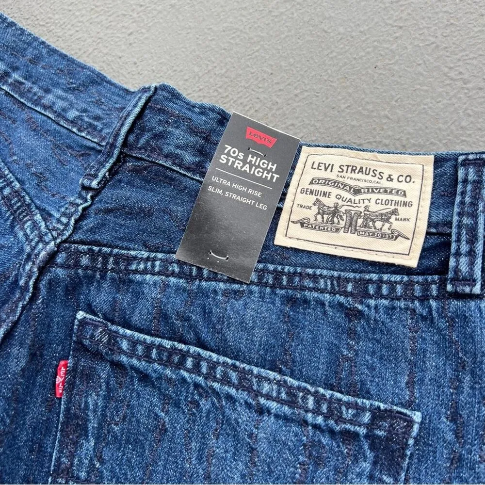 Levi’s Weathered 70s high Street ultra high rise slim straight leg jeans Size 29 - Image 7