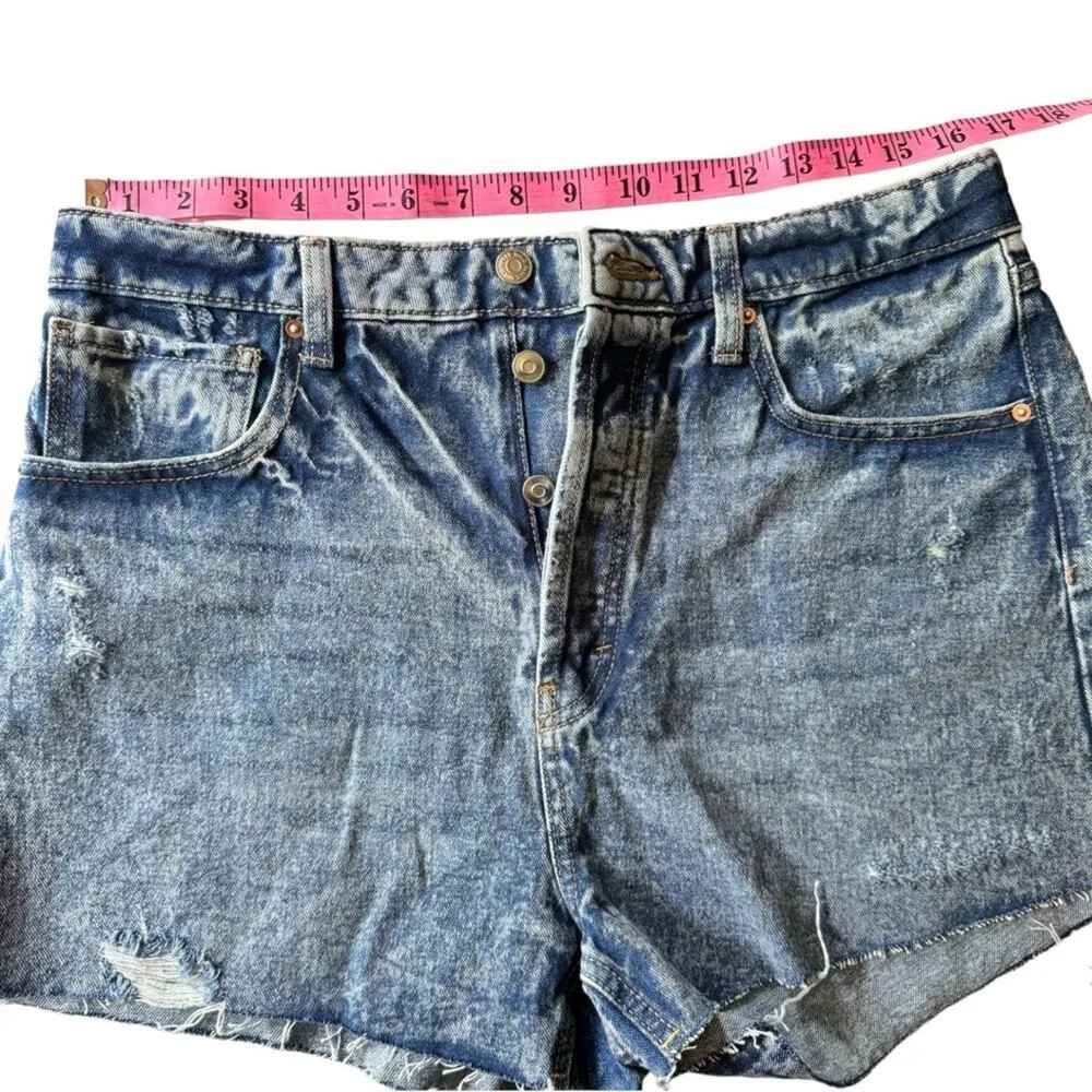 Wild Fable Women's Highest Rise Frayed Hem Distressed Jean Shorts Sz 12/31 - Image 12