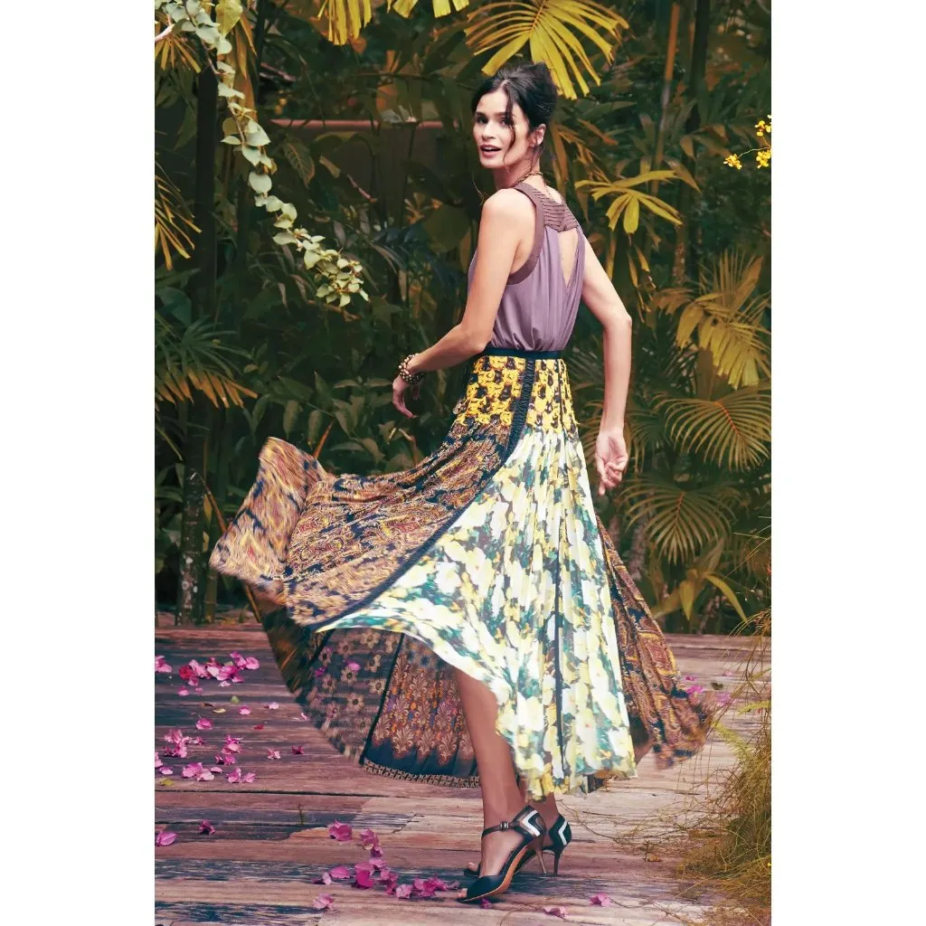 NWT Anthropologie Beguile by Byron Lars Petal Patch Maxi Skirt 2P Petite - Image 2