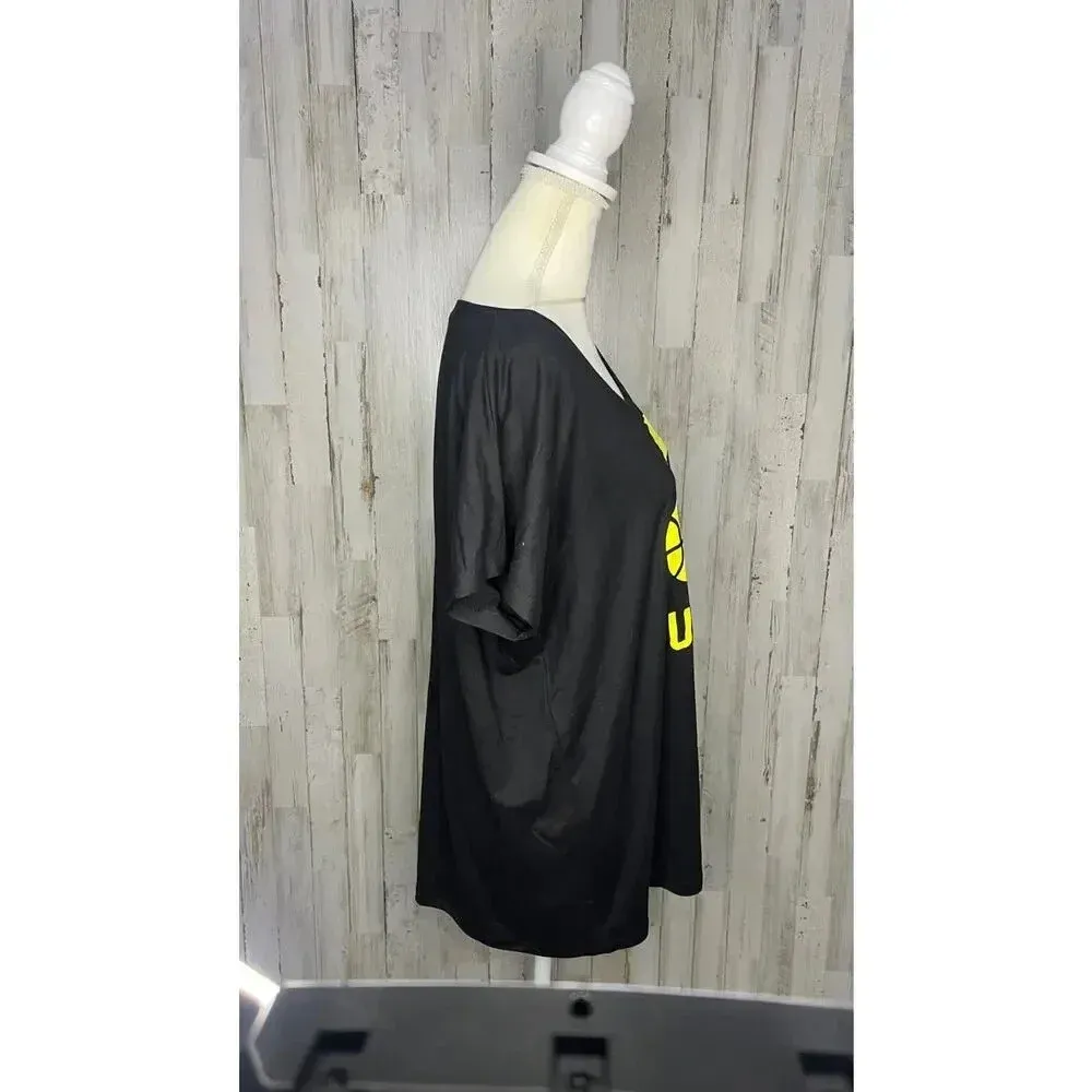 NWT NBA Utah Jazz Women's Black‎ Graphic Print T-Shirt Size Medium Short Sleeve - Image 2