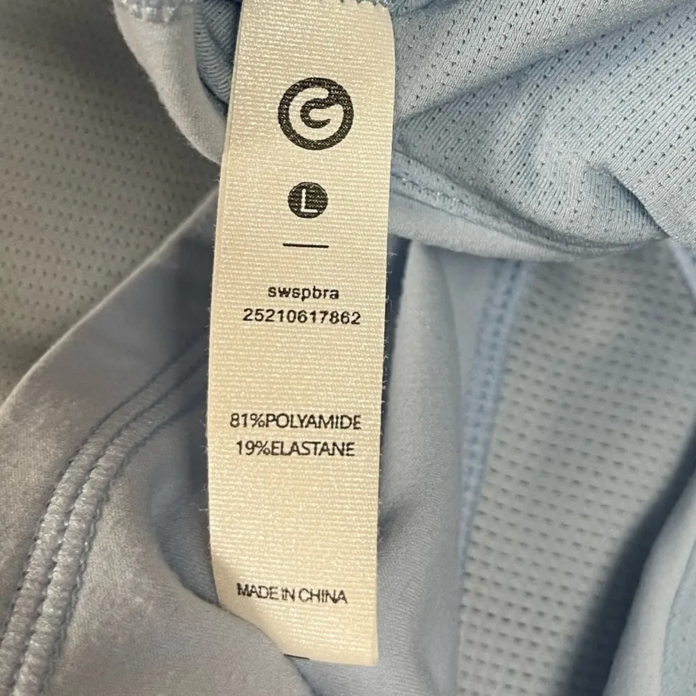 SheIn Large Buttery Soft High Neck Support Mesh Panel Yoga Sports Bra Pastel - Image 5