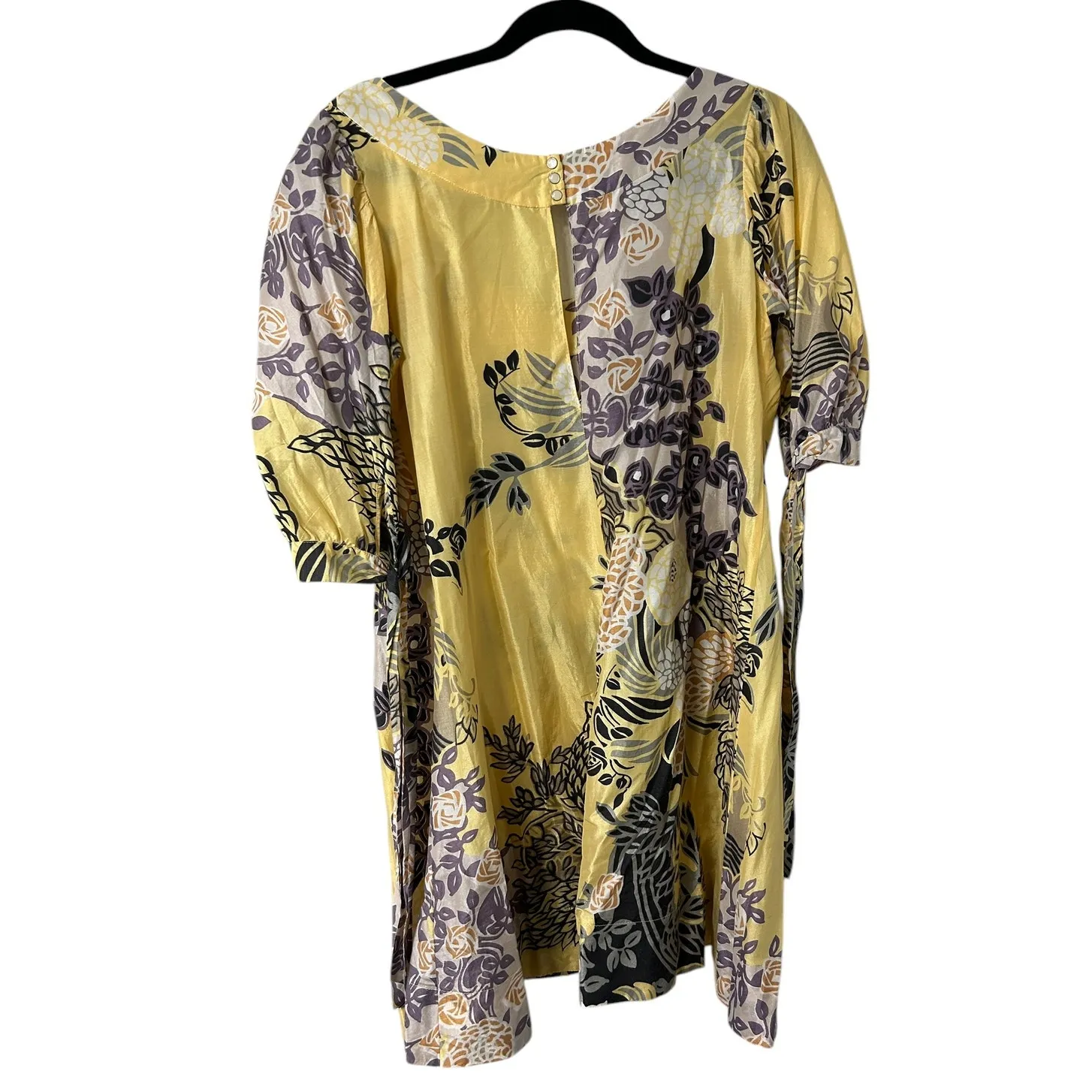 Y2K Yellow Floral Mini‎ Dress 2000s Aesthetic, Cottagecore & Coquette Style Size undefined - Image 2