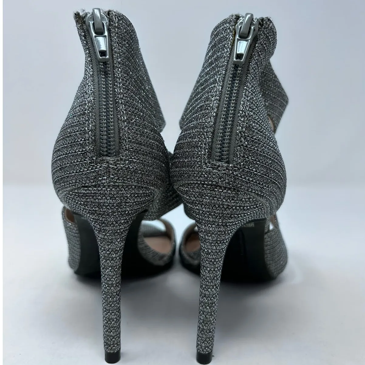Christian Siriano for Payless Silver Sparkle High Heel‎ Shoes Size 6 1/2 NWT - Image 5
