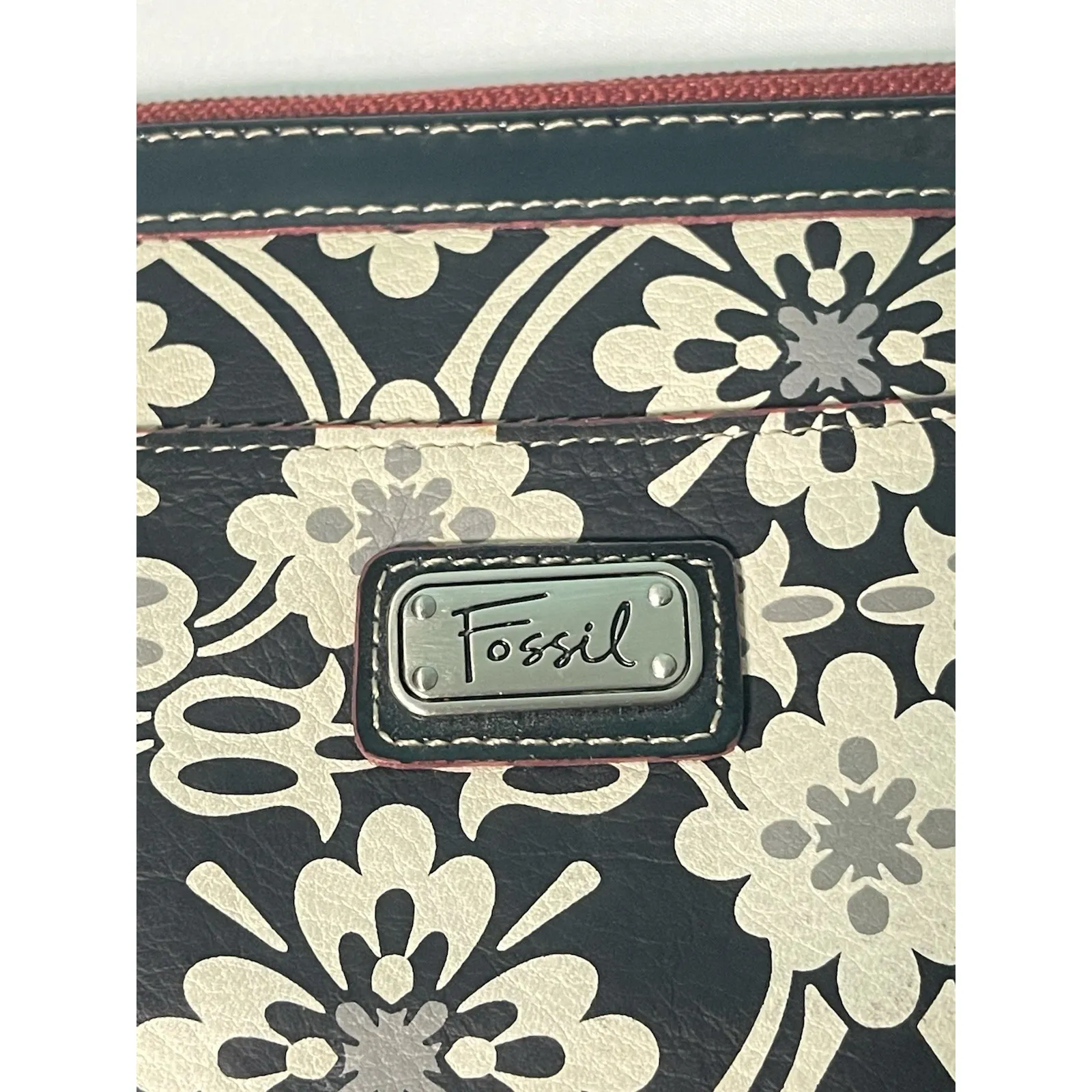 Fossil Key Per Wristlet Canvas Floral‎ Purse - Image 3