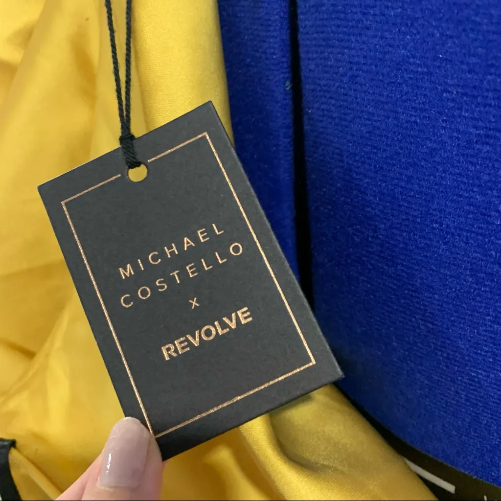 Michael Costello x REVOLVE Joey Mini Yellow Dress - Image 7