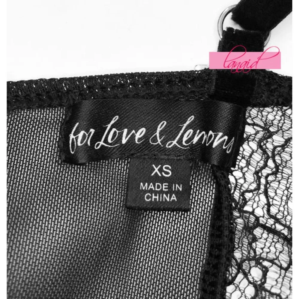 Stardust Bodysuit Black Lace Sheer Sweetheart Bustier Cut-Outs - Image 6