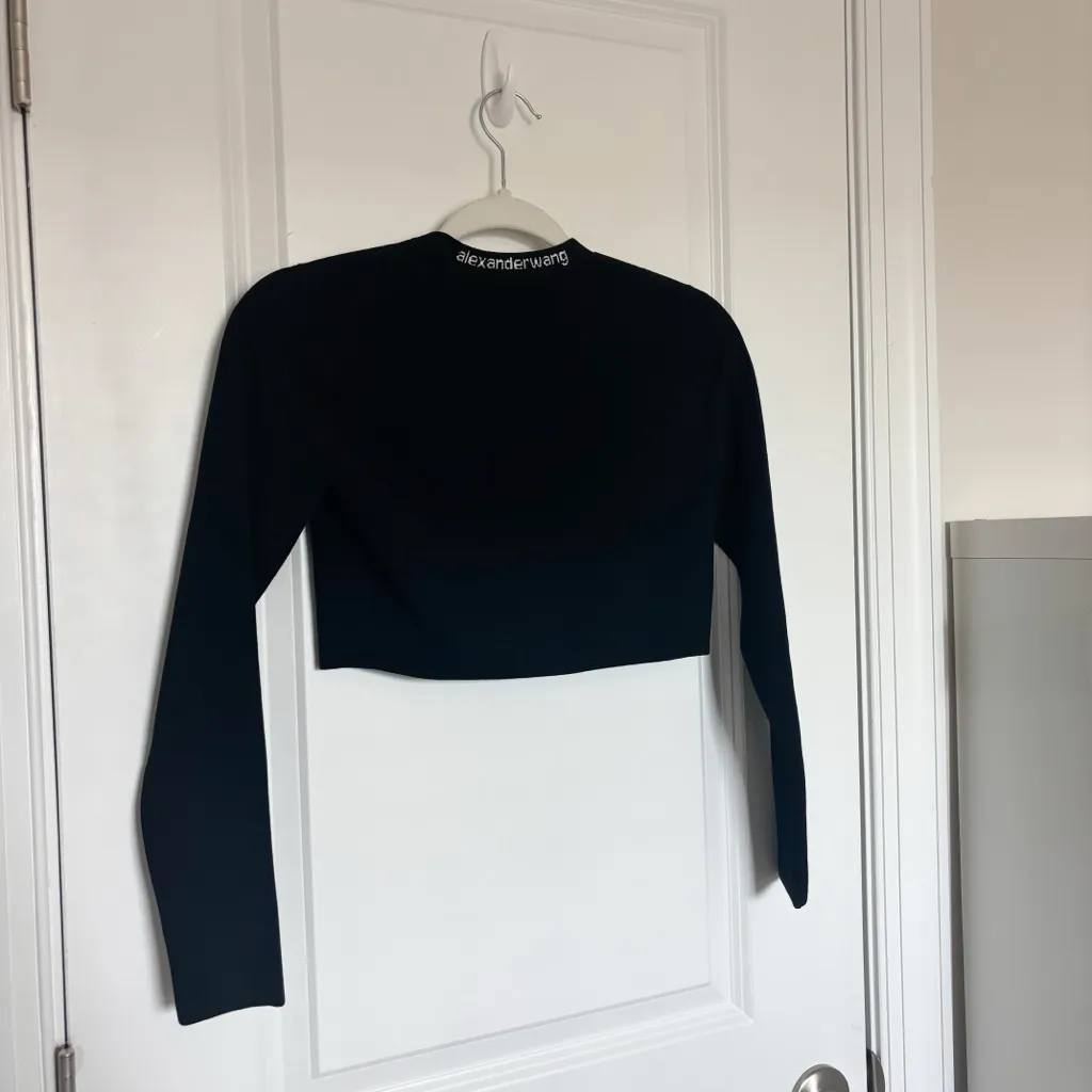 Alexander Wang Logo Cropped Cardigan - Image 5