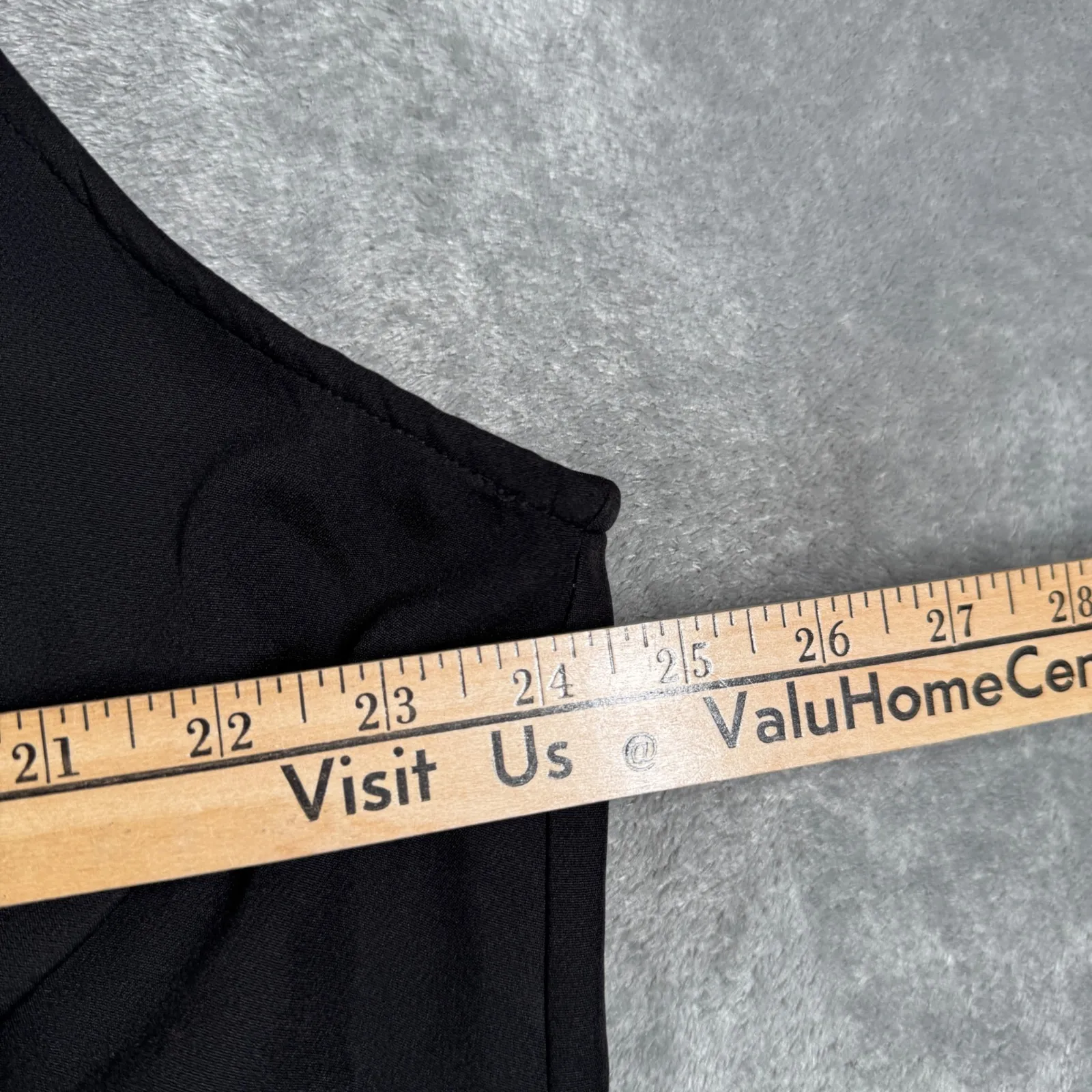 PrettyLittleThing Plus Black Ruched Asymmetric Top US 22‎ NWT Sleeveless Y2K - Image 11