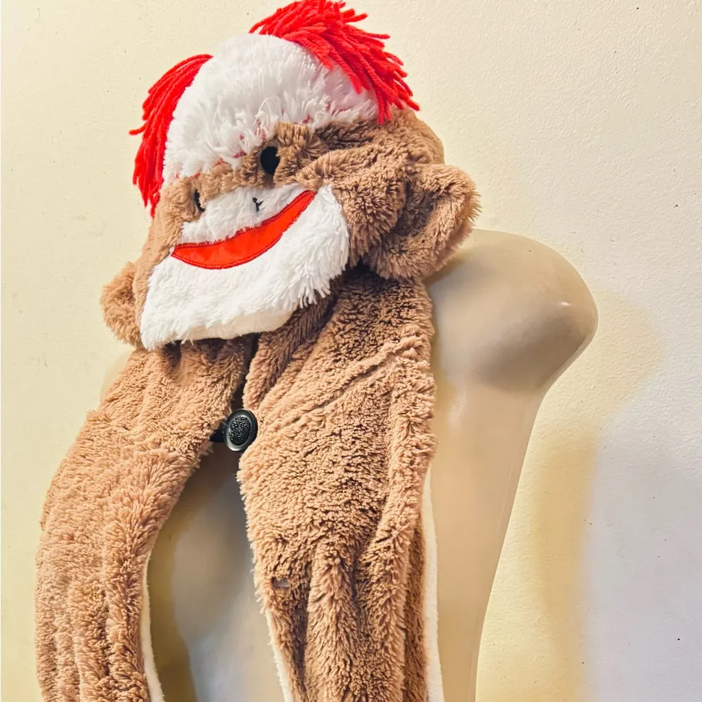 Brown Plush Animal Hat - Image 4