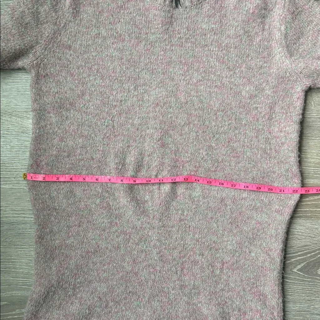 Anthropologie Long-Sleeve Twofer Sweater Slip Midi Dress Neutral Motif Medium - Image 12