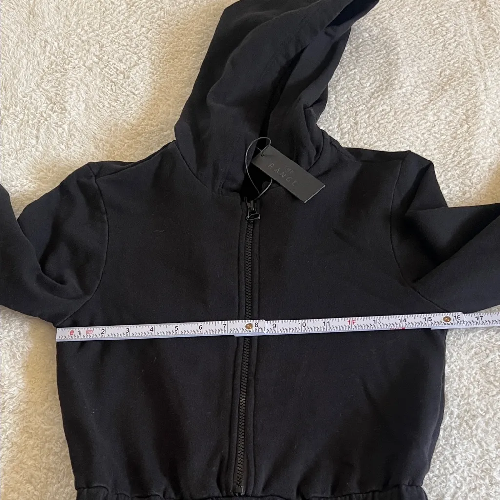 The Range Jet Black Hoodie Jumpsuit, Size S (NWT) - Image 3