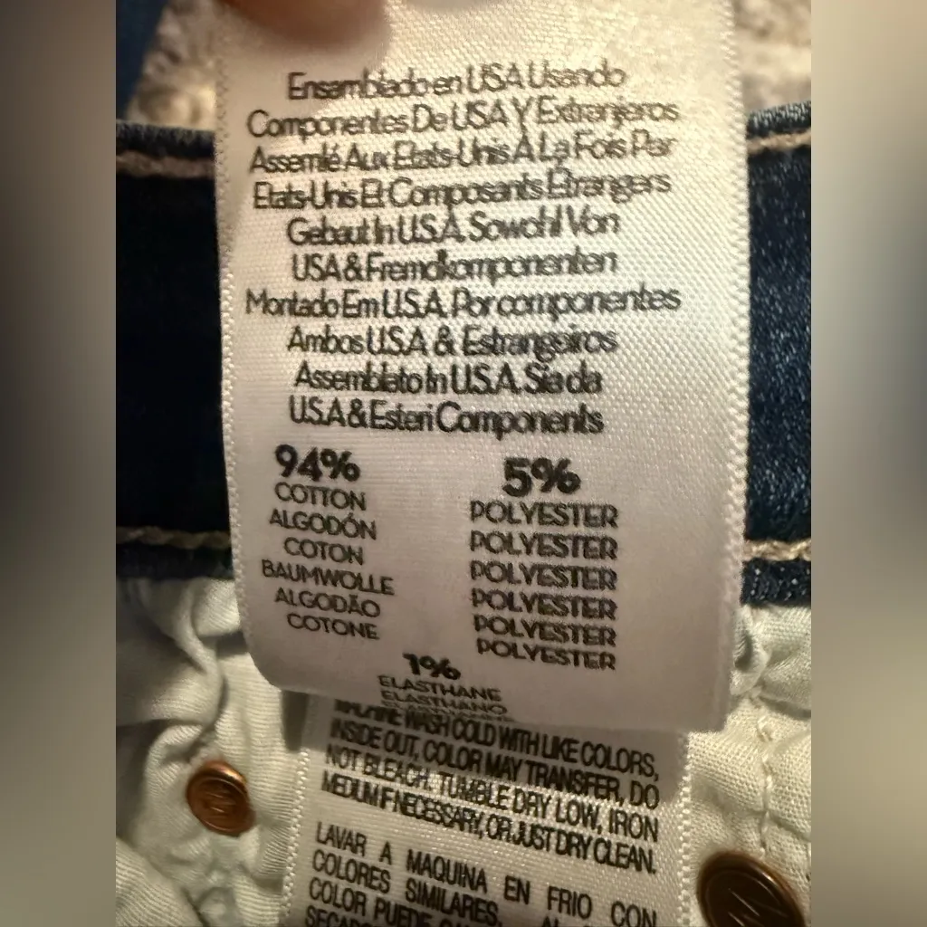 Mother The Insider Crop Step Fray Teaming Up Jeans Size 26 Blue - Image 8