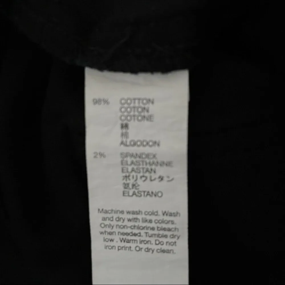 NWT GAP Pants Black Cargo Pocket Slim Khaki Straight Leg Chinos Women’s Size 4 - Image 9