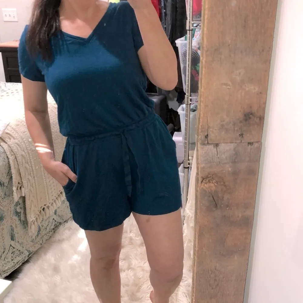 Daily Ritual dark turquoise romper size medium Blue - Image 2