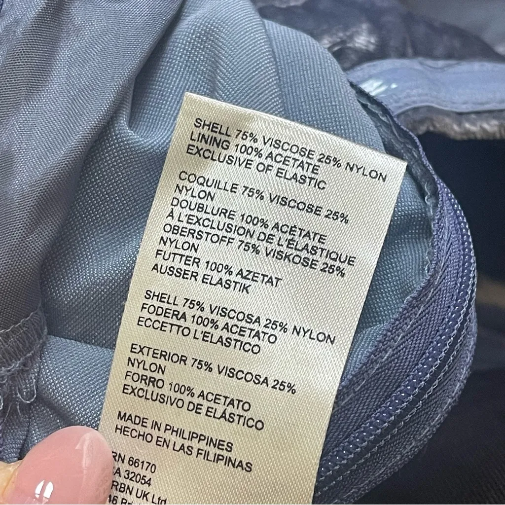 Anthropologie The Femme Velvet Jumpsuit Blue Romper wide leg Party Holidays Sz 6 - Image 14