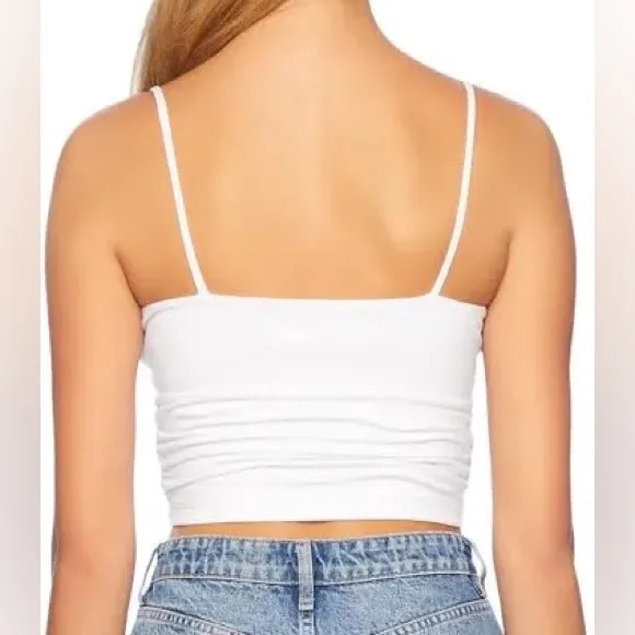 Susana Monaco - Angle Wire Gathered Tank Top in Sugar - Image 3