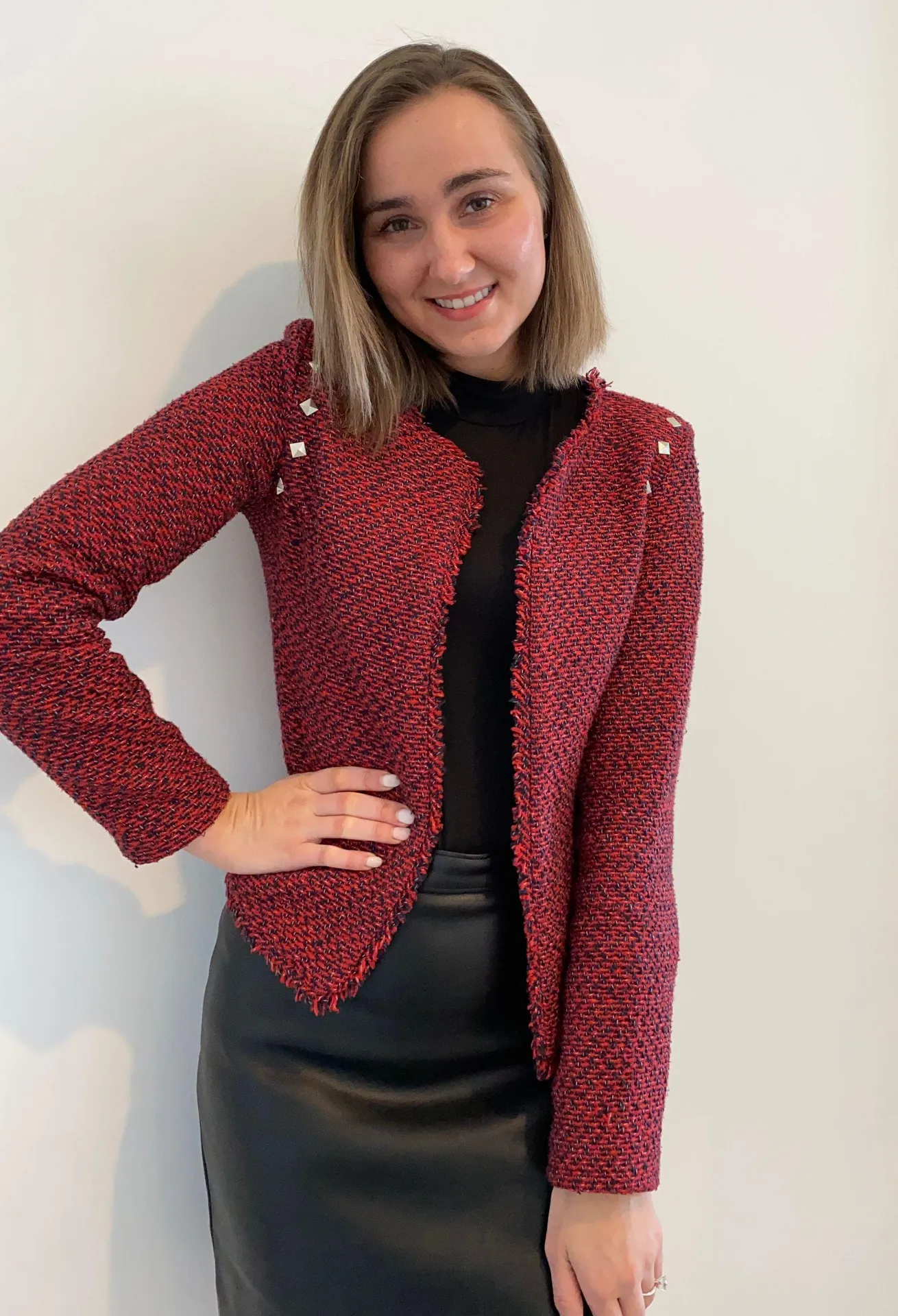 Monteau Red Blazer - Image 3