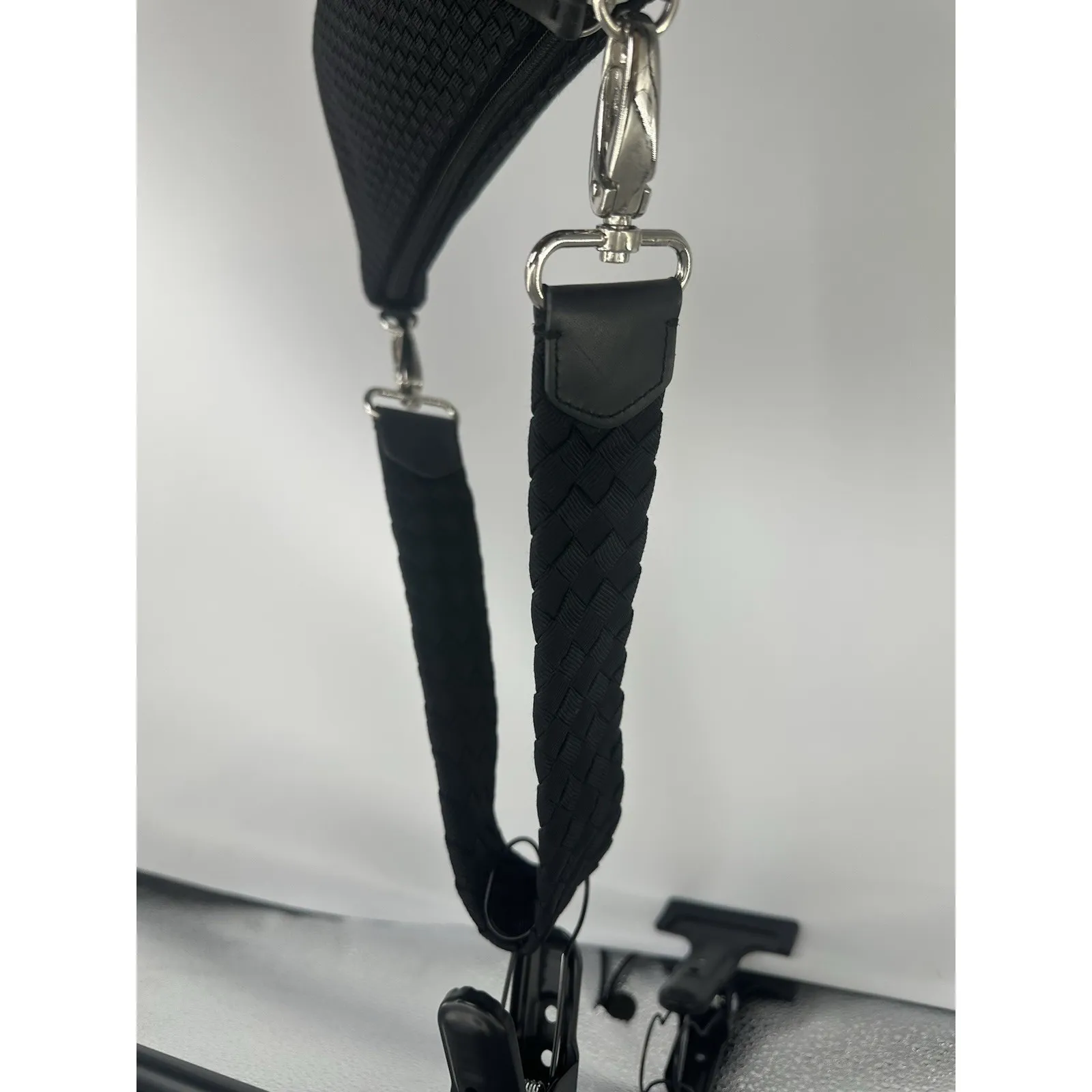 The‎ SAK Womens BlackWoven Clutch Handbag Shoulder Purse Excellent Condition - Image 3