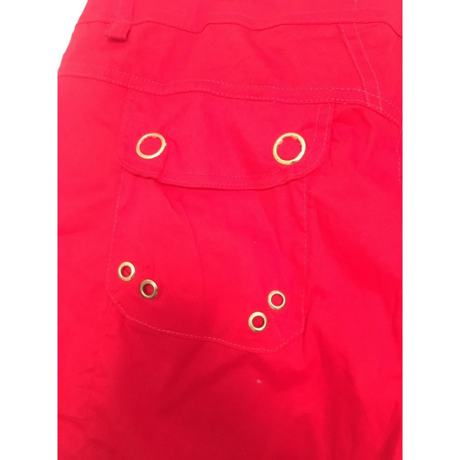 Helium London Women's Plus Size Size 3X Casual Capri Pants Bottoms Red - Image 8