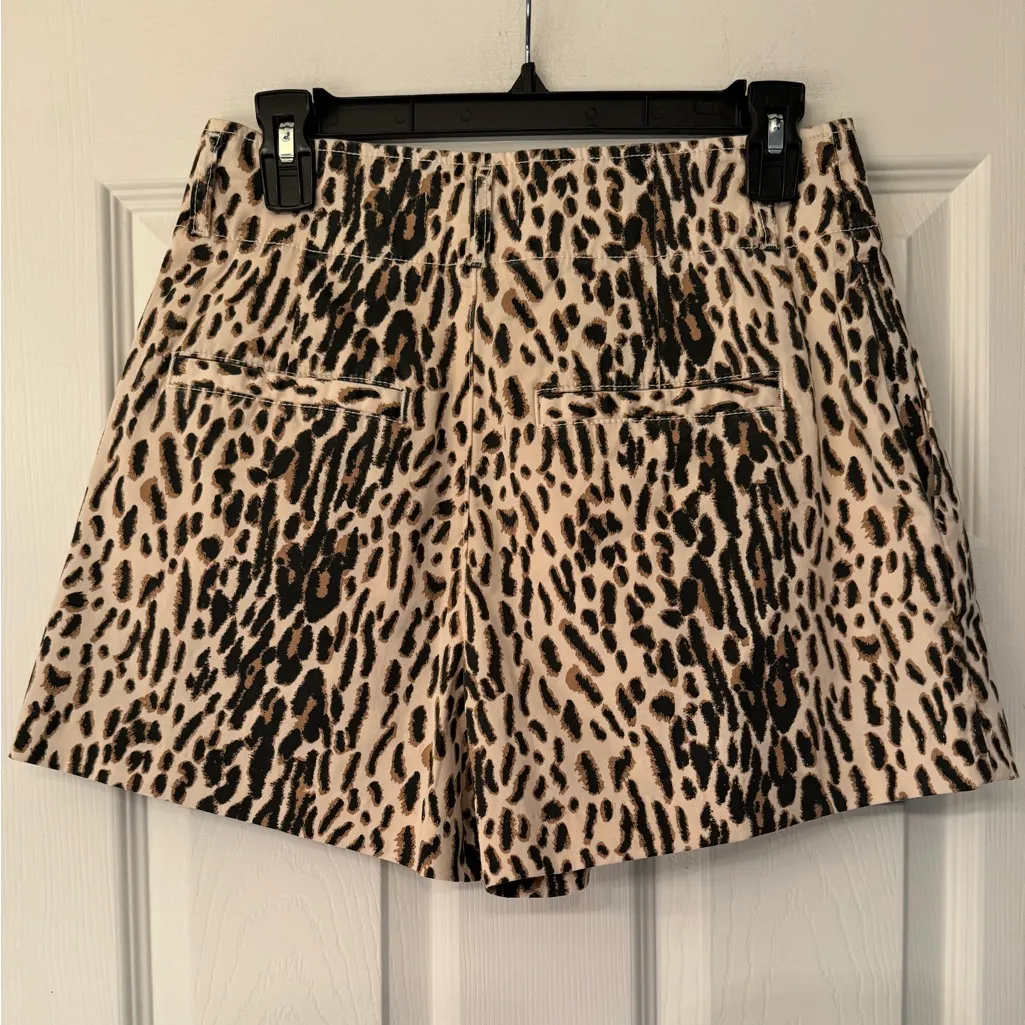 Joie Women’s Brown Leopard Print Shorts Size 4 or XS - Image 3