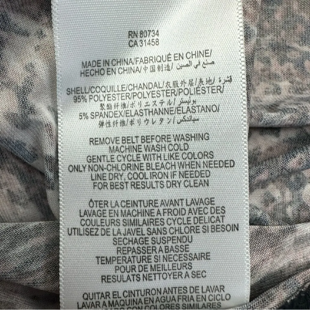 BCBGMAXAZRIA Gray Dusk KIMBER Wrap Dress Size S - Image 8