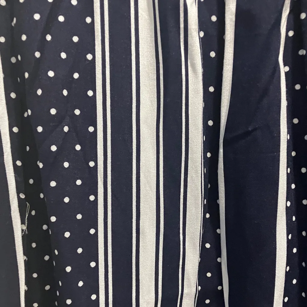 SHEIN Navy and White Striped Wide Leg Pants - Image 6