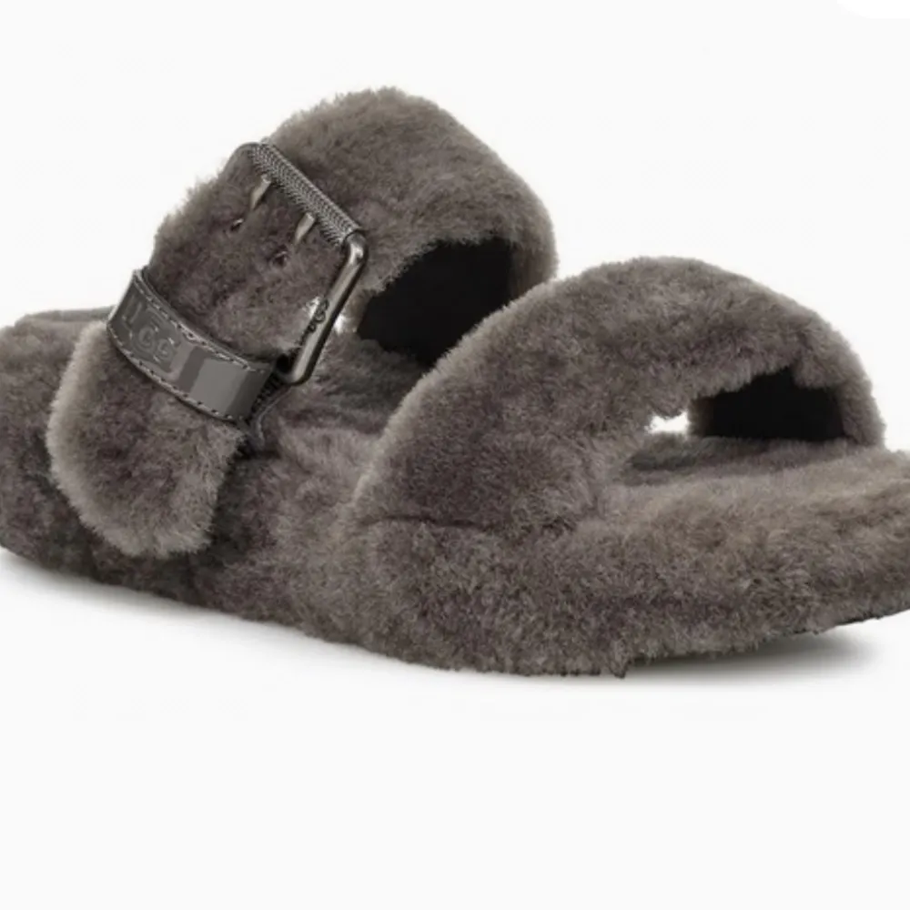 UGG  Fuzz Yeah Charcoal Slip-ons - Image 5