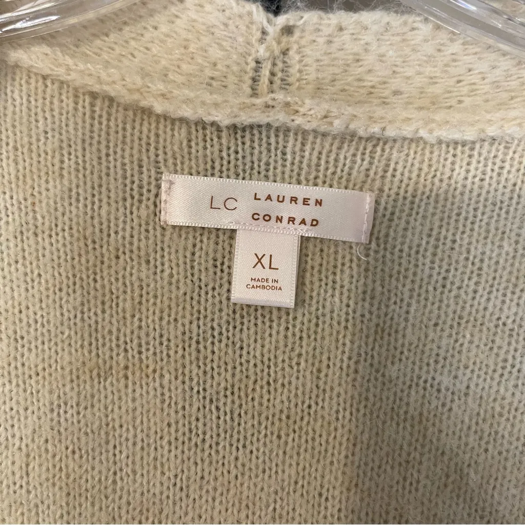 LC Lauren Conrad Soft Cream Cardigan - Image 5