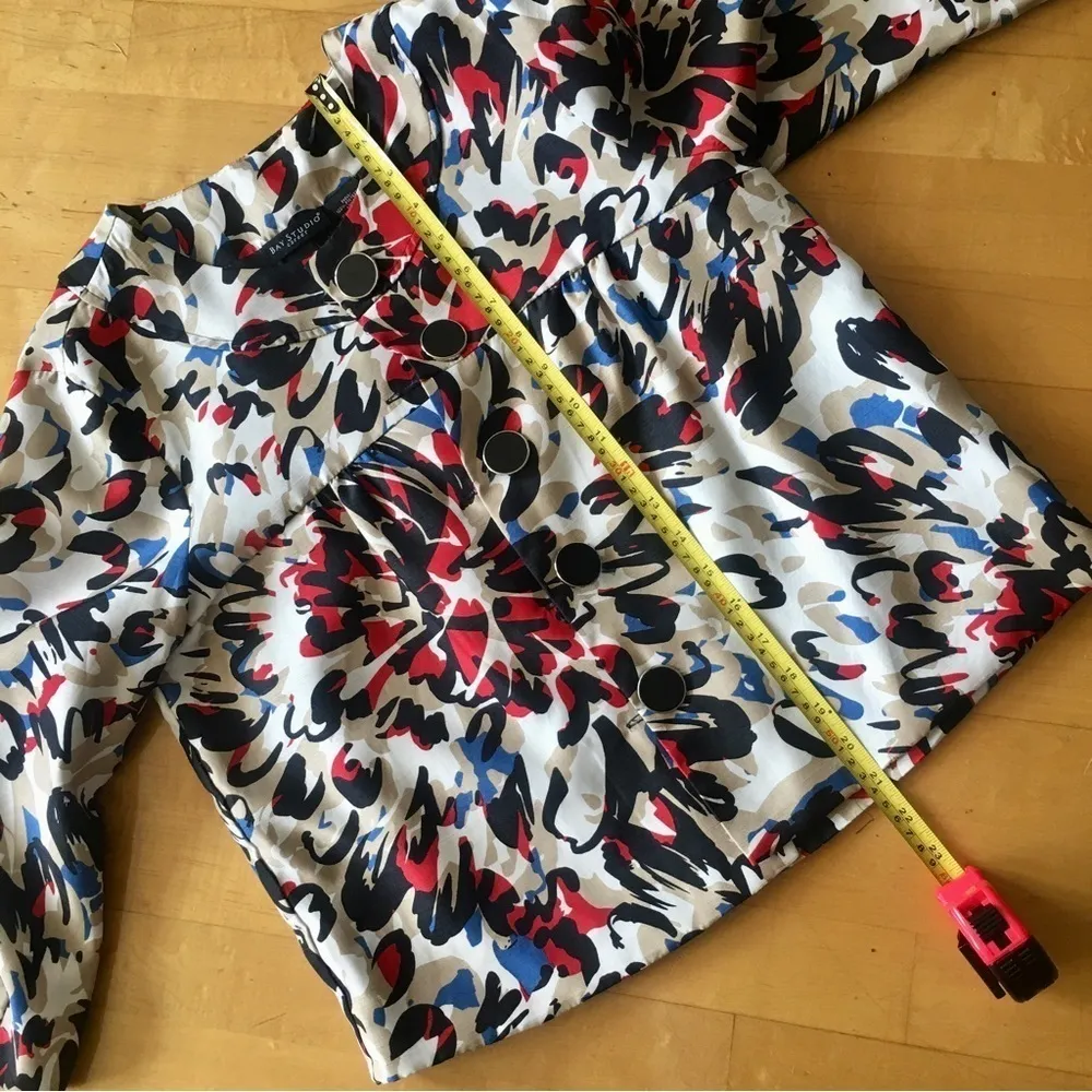 Bay Studios Oversize Blazer, Ivory, Cream, Black, Red, Blue, Size S Black - Image 9