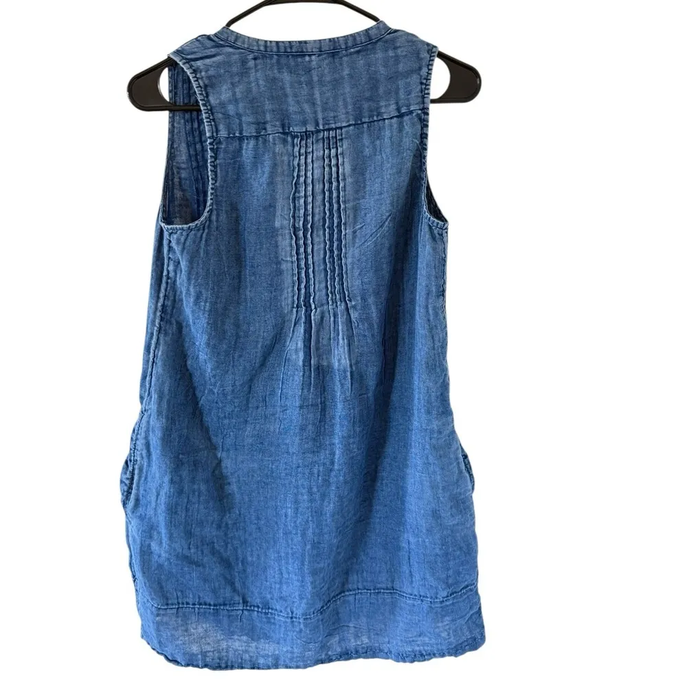 Faherty  Isha Dress in Indigo - Image 6