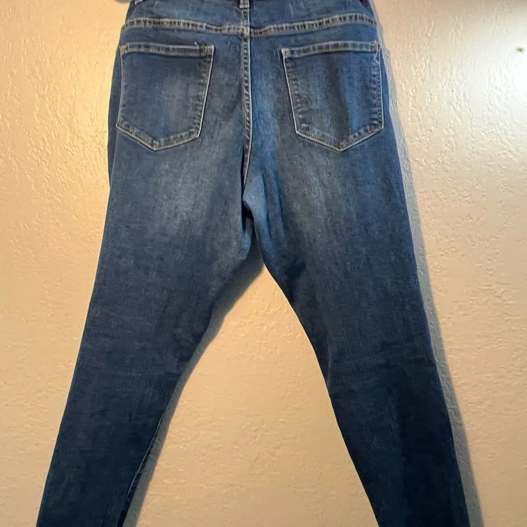 VENUS Blue Skinny Jeans Classic Style SZ 6 S Frayed Straight-Leg Cotton Pants - Image 8