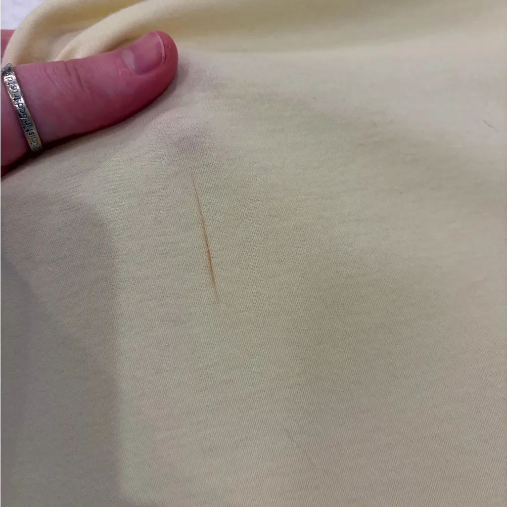 Lacoste Authentic Y2K Soft Yellow Babydoll Style Tank Top Size 46 Sporty - Image 14