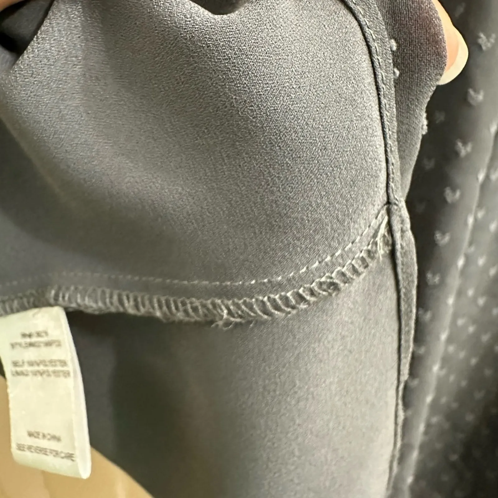 My Danielle Grey Swiss Dot Heart Textured Short - Image 4