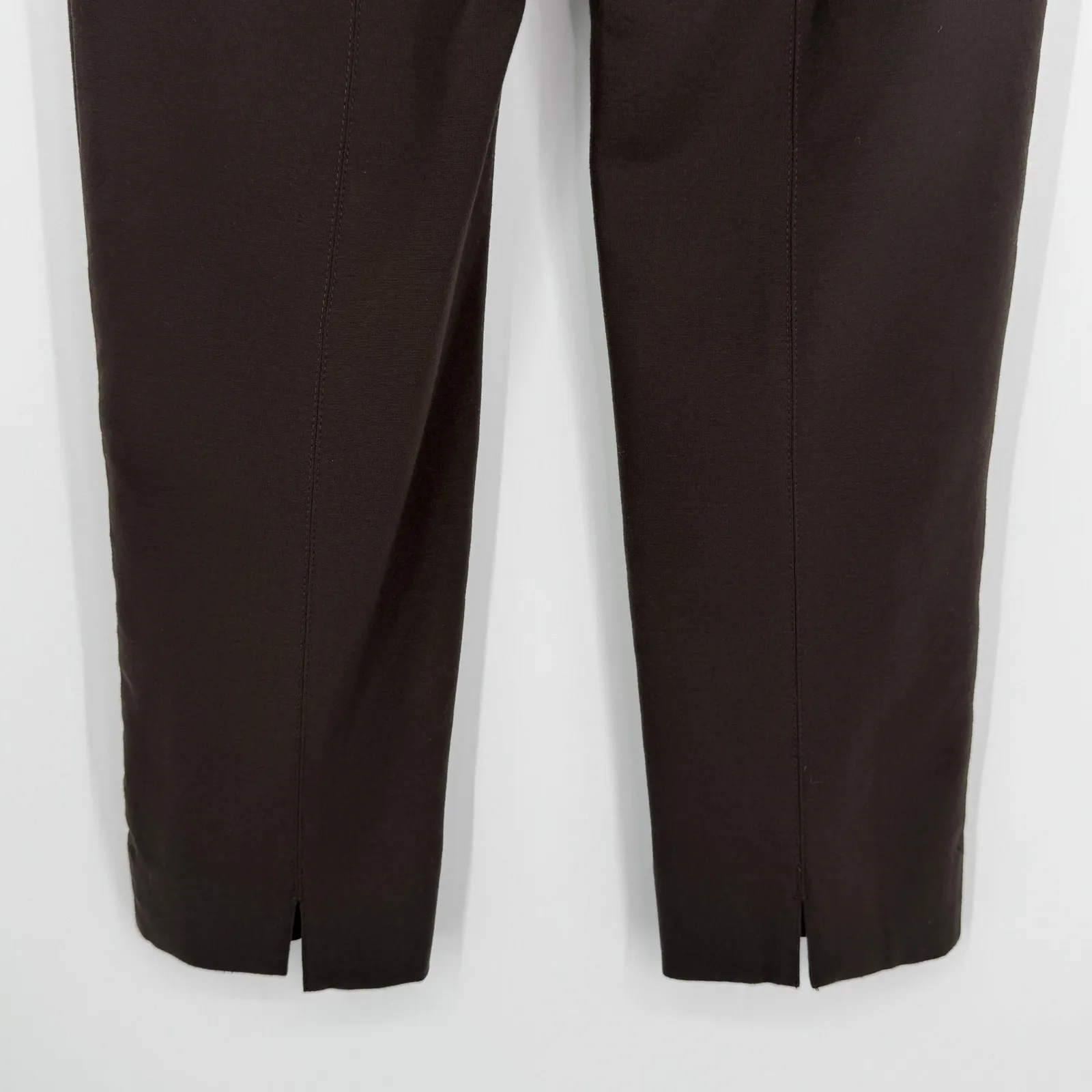 J.Jill Ponte Slim Leg Pants Size Medium Brown Stretch Comfort Classic Minimalist - Image 6
