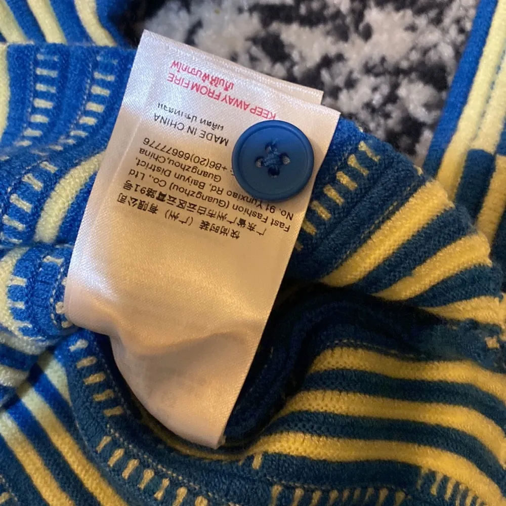 Urban Revivo GEO PATTERN BUTTON UP CARDIGAN size S Blue - Image 5