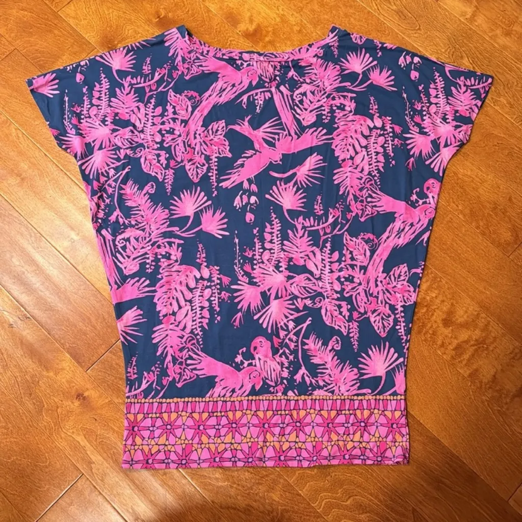 Lilly Pulitzer Lowe Dress in Indigo ‘Night Caw’ Engineered Print Medium - Image 3