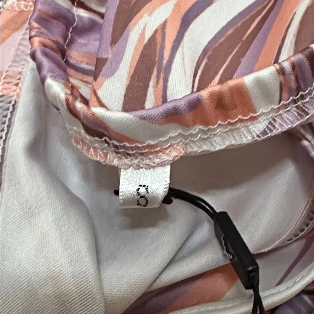 welooc Swirl Cutout Hollow Out Drawsting Midi Dress Colorful NWT - Image 7