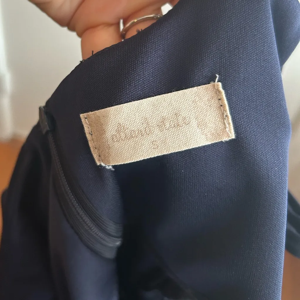 Navy Bow Mini Dress - Image 3