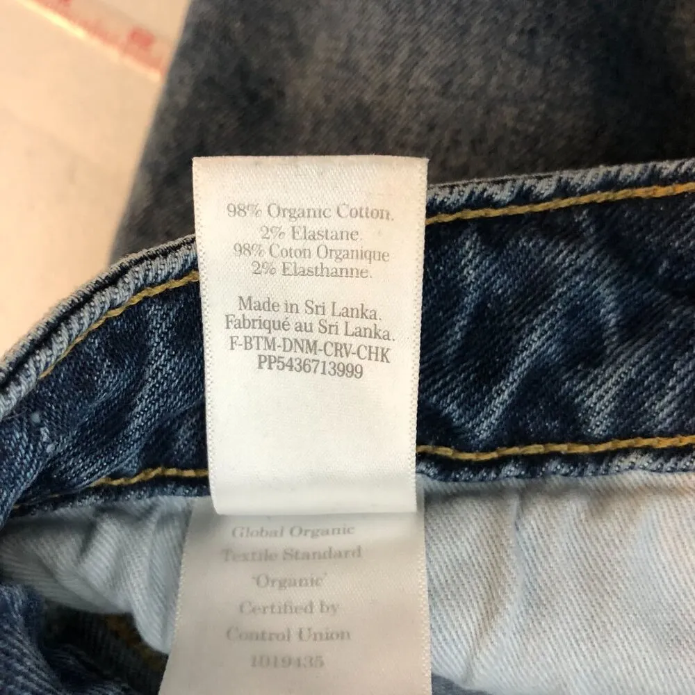 Everlane Womens The Original Curvy Cheeky Jeans Stretch Worn Mid Wash 26 - Image 6