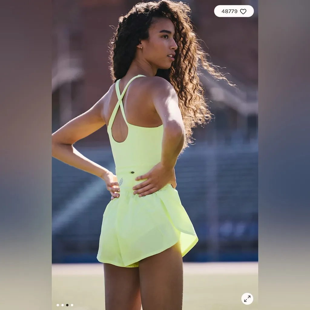 Free People movement Righteous Runsie Yellow Size M - Image 3