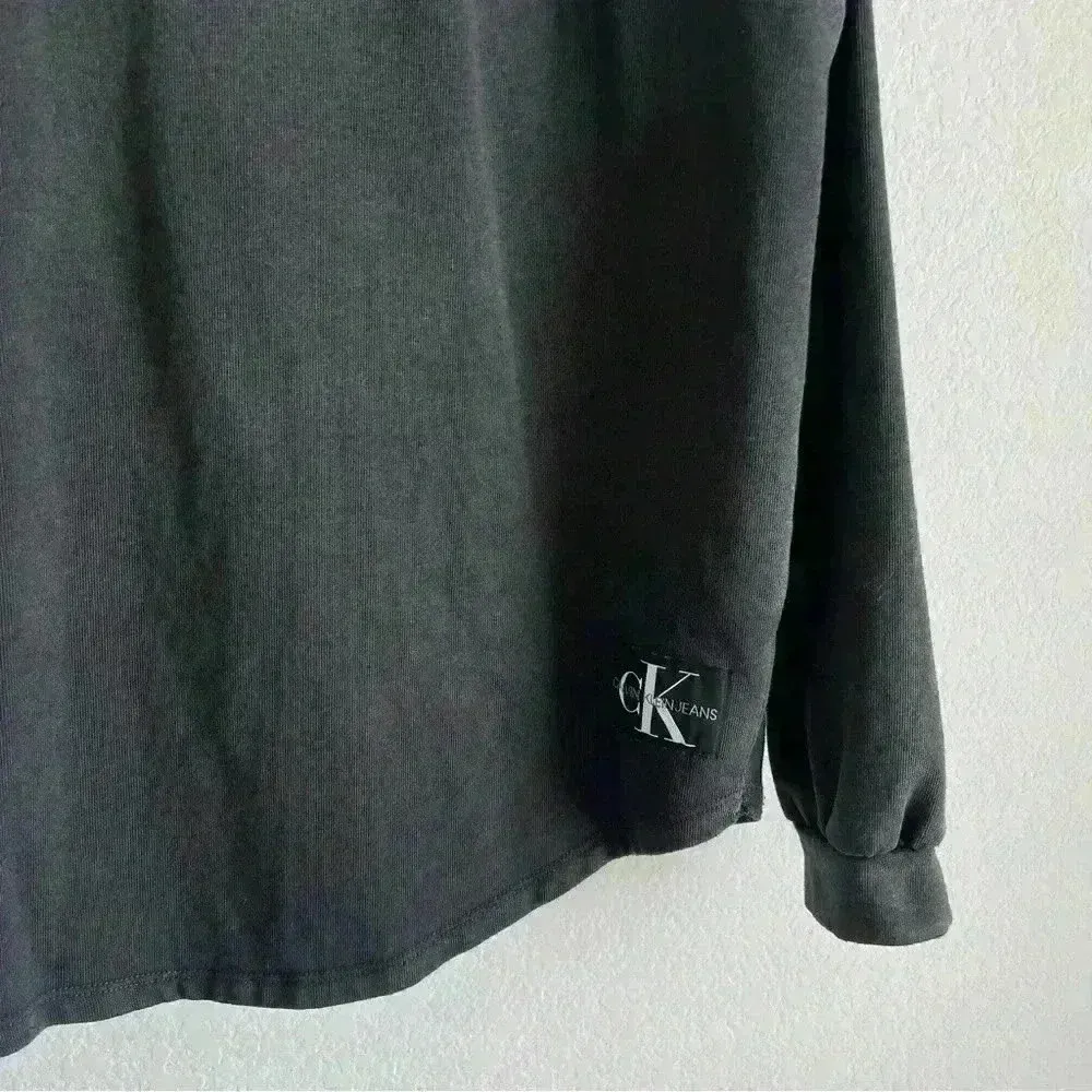 Calvin Klein Jeans‎ Charcoal Black Pullover Sweater Size L - Image 7