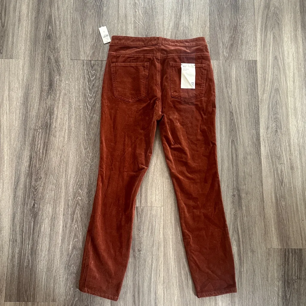 Pilcro Burnt Orange Corduroy Pants Women’s High rise Skinny Leg Size 30 - Image 4