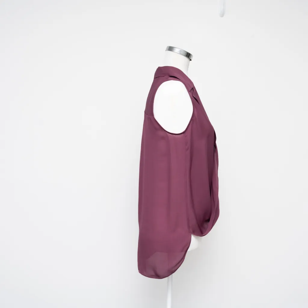 L’AGENCE - Freja Silk Sleeveless Draped Blouse - Image 4