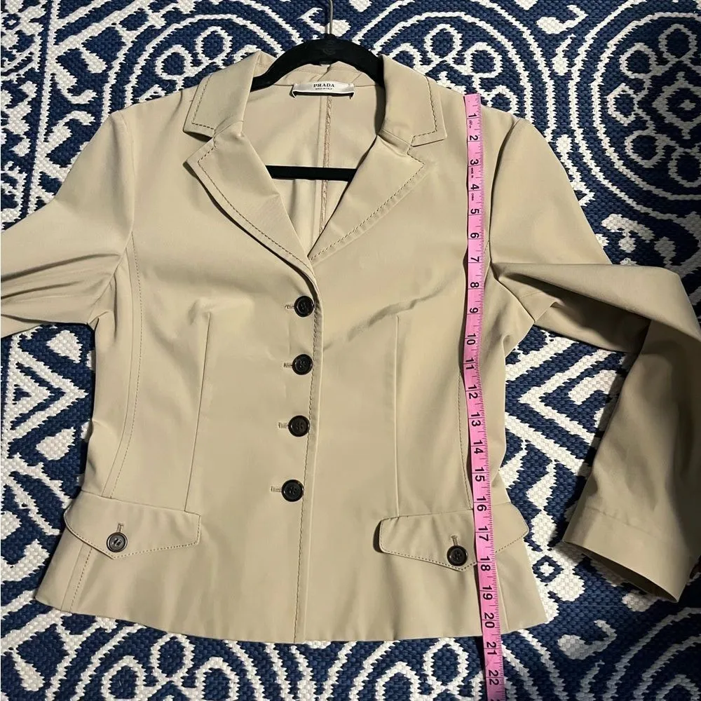 Prada Tan Y2K Blazer - Image 10