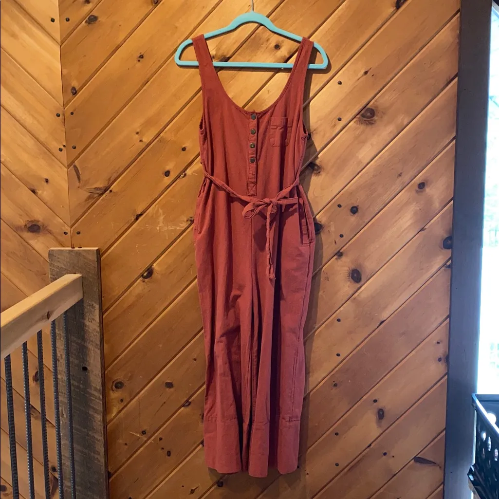 Out From Under Urban Outfitters Lily Lounge Burnt Orange button front Romper - Image 2