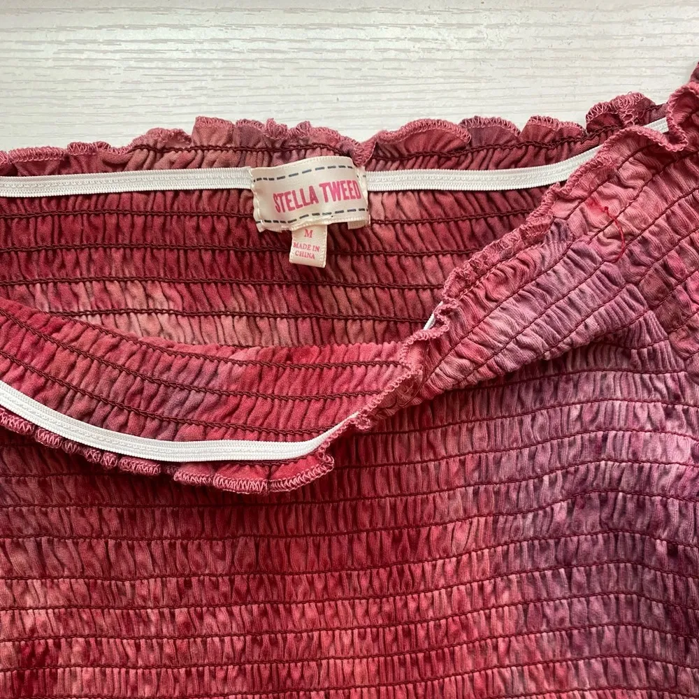 Tie dye long bell sleeve top Size M - Image 5