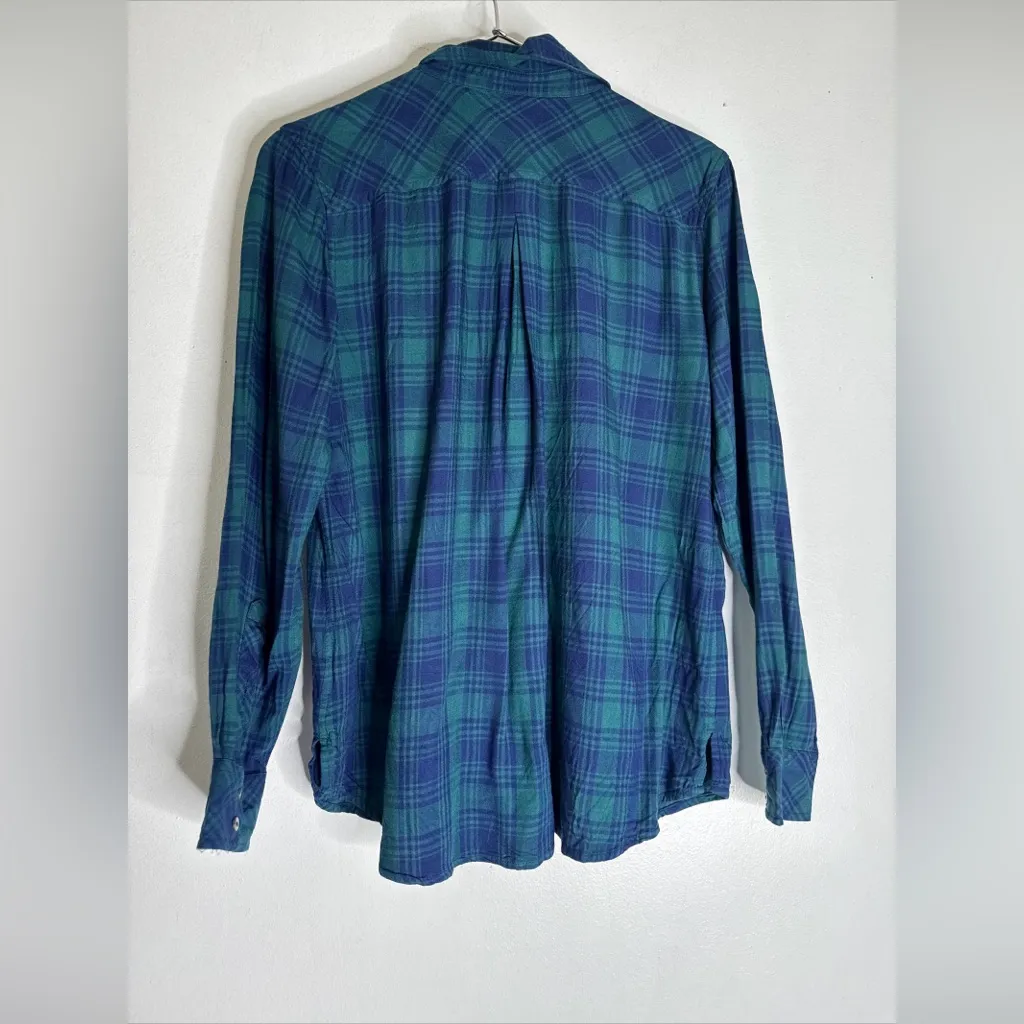 vineyard vines 4 Plaid Collar Button Down Shirt‎ Green, Blue CP27 - Image 2