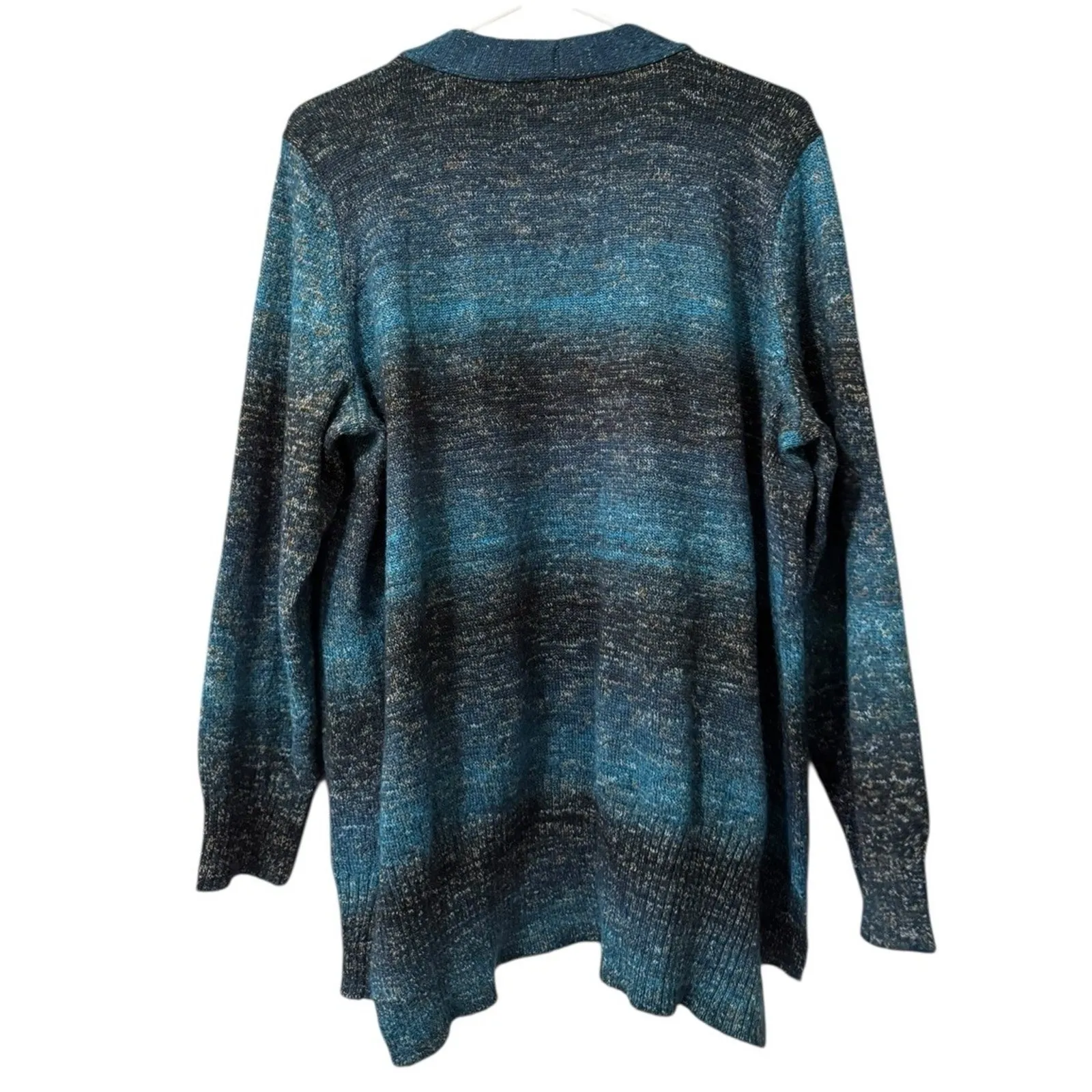 Dressbarn Open front Cardigan Sweater Women Size 2X Pockets Casual Office - Image 2